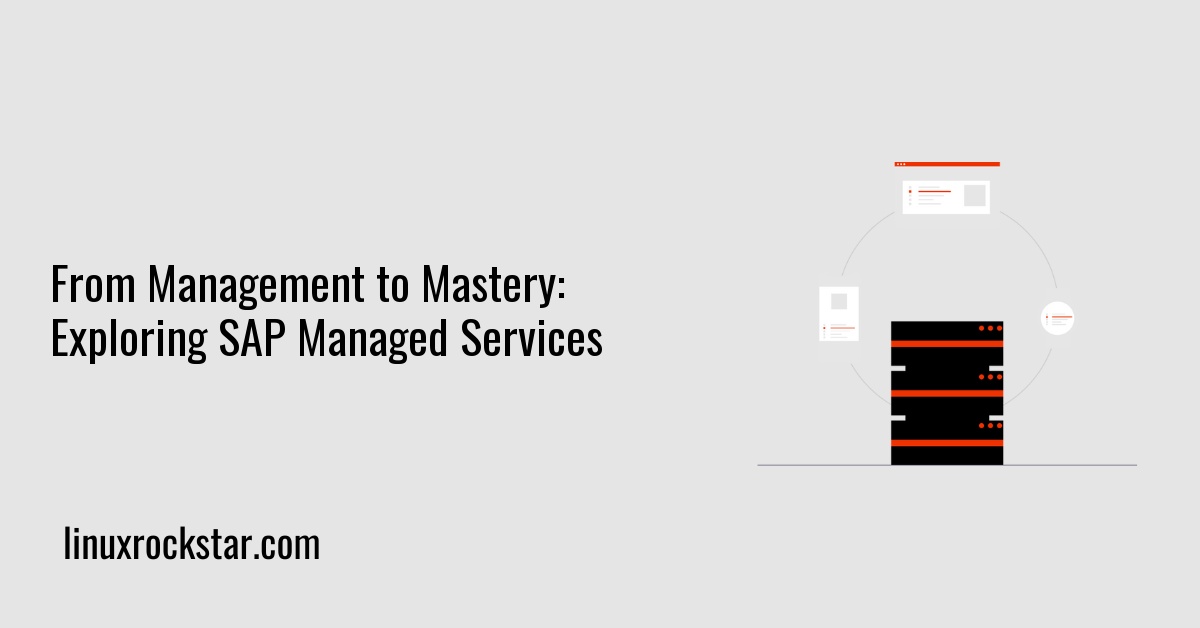 From Management to Mastery: Exploring SAP Managed Services