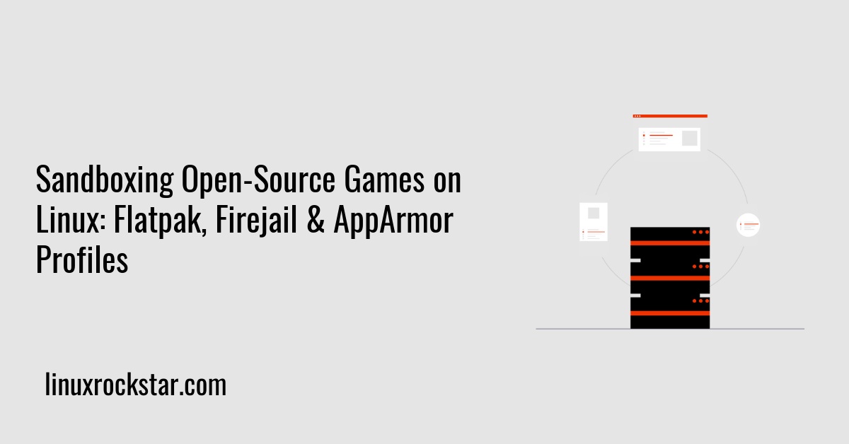 Sandboxing Open-Source Games on Linux: Flatpak, Firejail & AppArmor Profiles